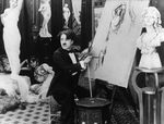 Affiche Charlot peintre Affiche Charlot peintre