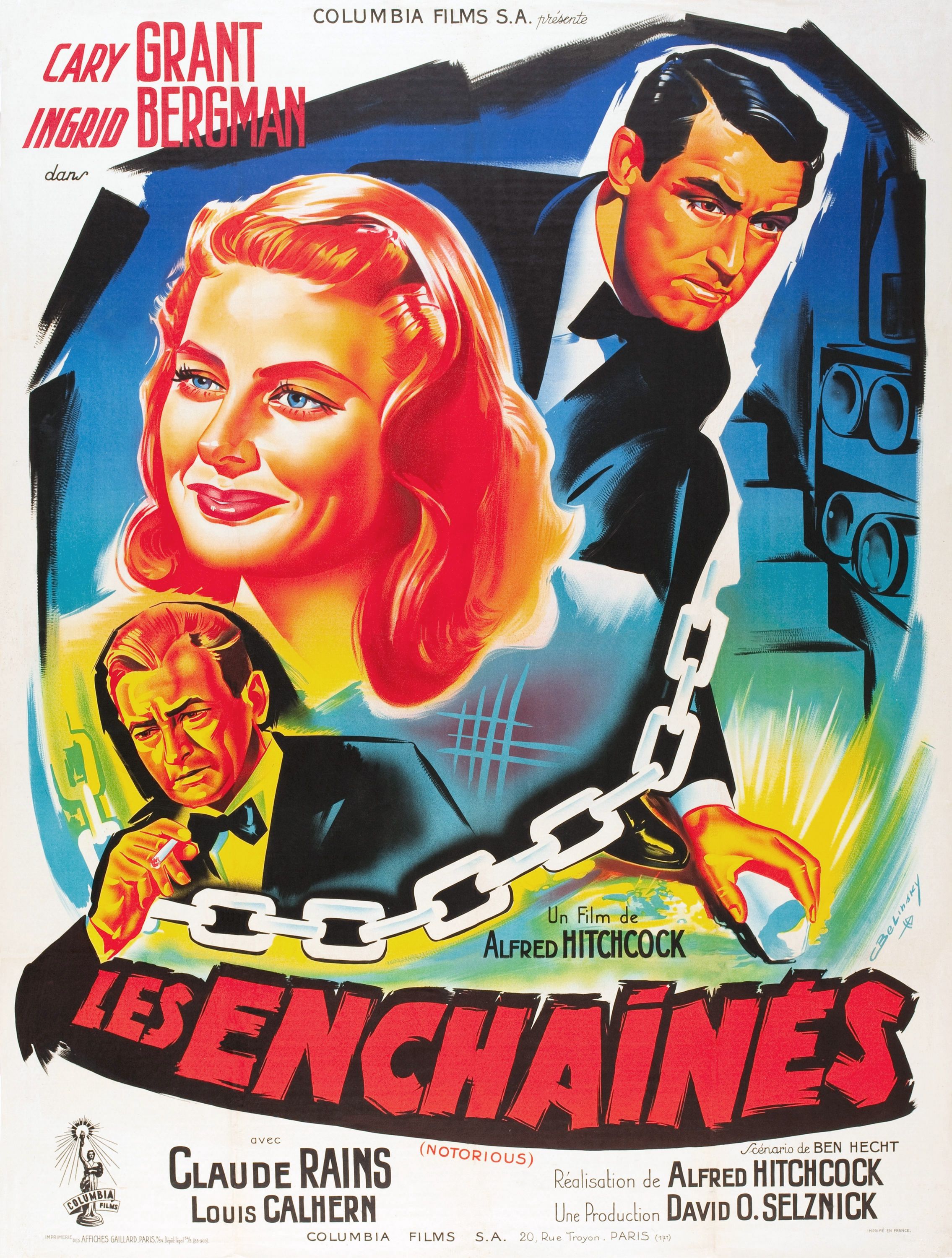 Horaires Des Séances Du Film Les Enchaînés Affiches, posters et images de Les Enchaînés (1946) - SensCritique