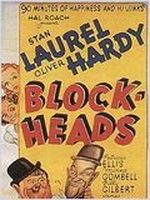 Affiche Laurel et Hardy - têtes de pioche