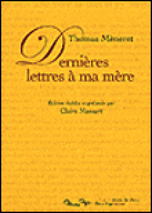 Dernières lettres à ma mère