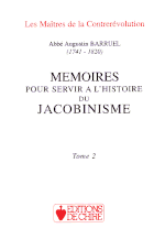 Couverture Memoire pour servir à l'histoire du Jacobinisme