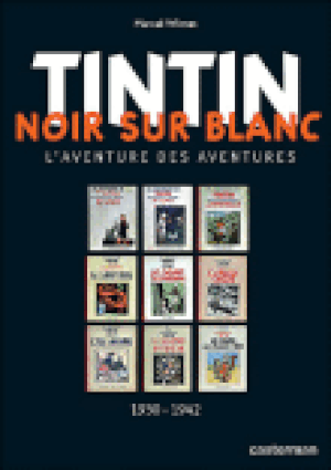 Tintin noir sur blanc