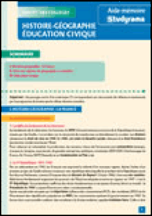 Brevet des collèges Histoire-Géographie Education civique