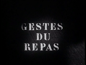 Gestes du repas