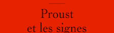 Couverture Proust et les signes