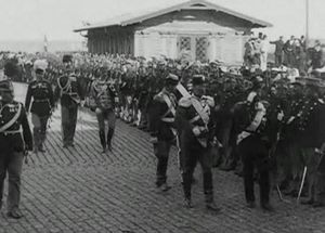 Arrivée du Tsar Nicolas II à Helsingør