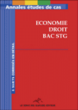 Annales études de cas économie droit Term STG