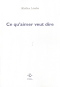 Ce qu'aimer veut dire