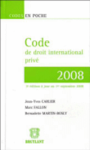 Code de droit international privé