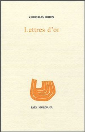 Lettres d'or