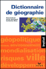 Couverture Dictionnaire de géographie