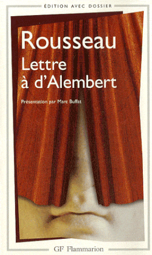 Lettre à d'Alembert