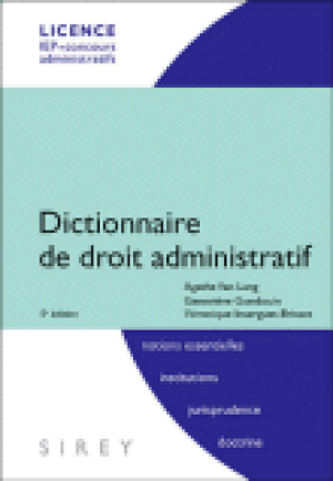 Dictionnaire du droit administratif