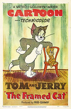 Tom and Jerry - Framed cat