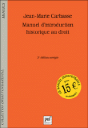 Manuel d'introduction historique au droit
