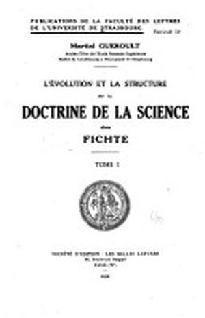 La Doctrine de la science de 1805