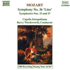 Symphonies nos. 36 “Linz”, 33 & 27