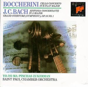 Boccherini: Concerto For Violoncello & Orchestra / J.C. Bach: Symphony Concertante / Grand Overture