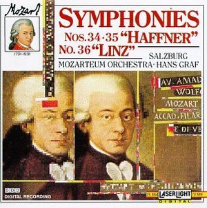 Symphonies nos. 34, 35 "Haffner" / no. 36 "Linz"
