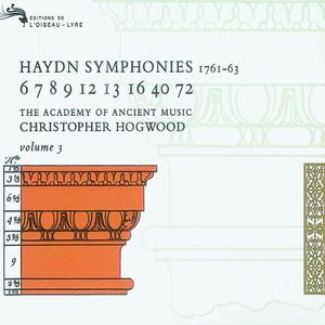 Symphonies, Volume 3: 6, 7, 8, 9, 12, 13, 16, 40, 72