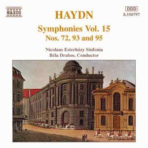 Symphonies, Volume 15: Symphonies nos. 72, 93 and 95