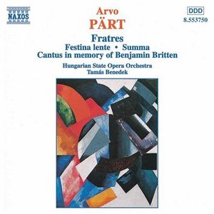 Fratres for Violin, Strings and Percussion