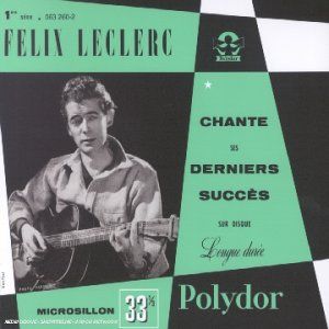 1ère série: Félic Leclerc chante ses derniers succès sur disque longue durée