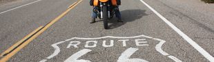 Illustration A écouter sur sa Harley Davidson pleine balle sur la Route 66