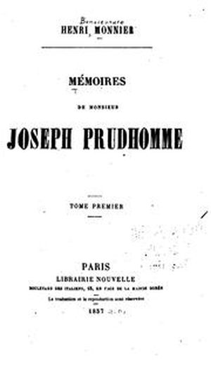 Mémoires de Monsieur Joseph Prudhomme