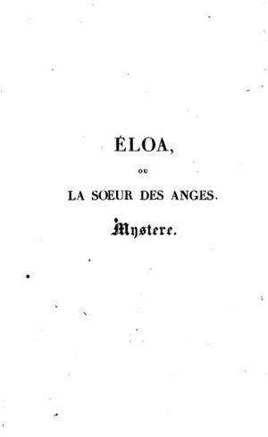 Éloa, ou La Sœur des Anges