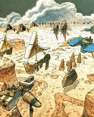 Artwork Panzer Dragoon par Moebius (Jean Giraud)