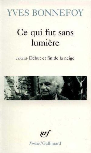 Ce qui fut sans lumière