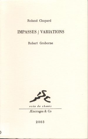 Impasses/Variations