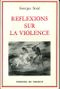 Réflexions sur la violence