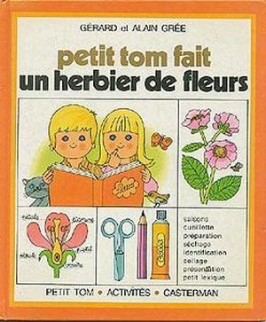 Petit Tom fait un herbier de fleurs