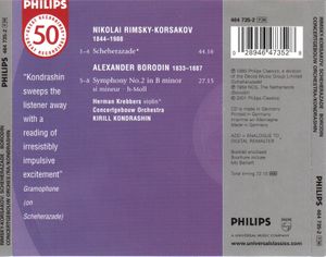 Rimsky-Korsakov: Scheherazade / Borodin: Symphony no. 2 (Live)