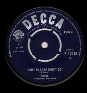 Gloria / Baby Please Don't Go (Single)