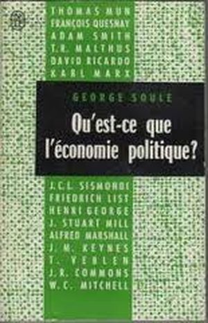 Qu'est ce que l'économie politique ?