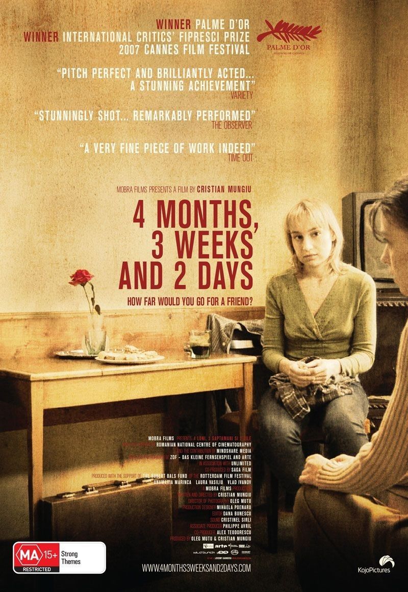 4 Mois 3 Semaines 2 Jours Affiches, posters et images de 4 mois, 3 semaines, 2 jours (2007)