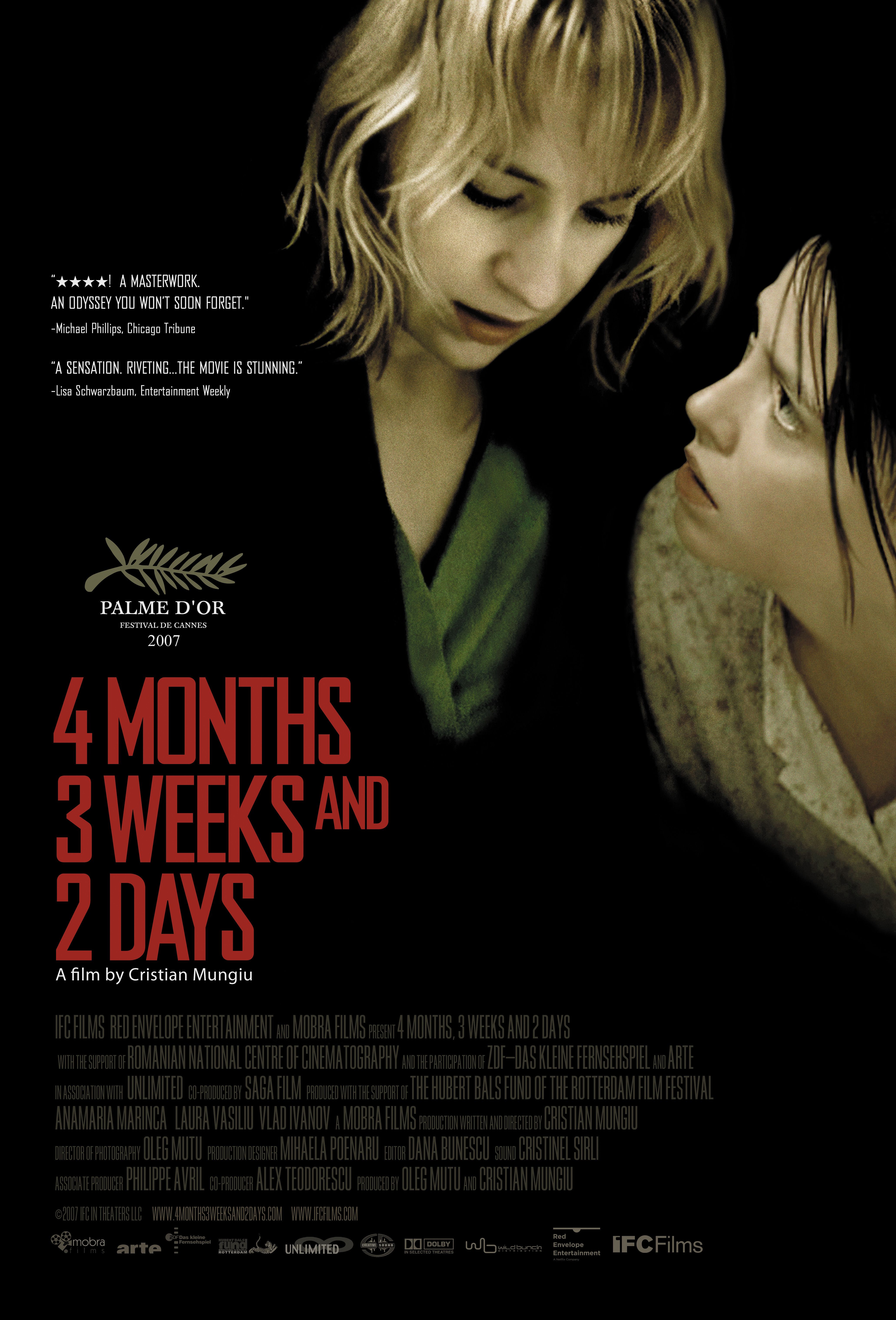 4 Mois 3 Semaines 2 Jours Affiches, posters et images de 4 mois, 3 semaines, 2 jours (2007)