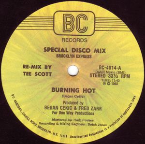 Burning Hot (special disco mix) (Single)