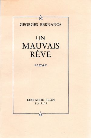  Un Mauvais Rêve (French Edition) eBook : Bernanos