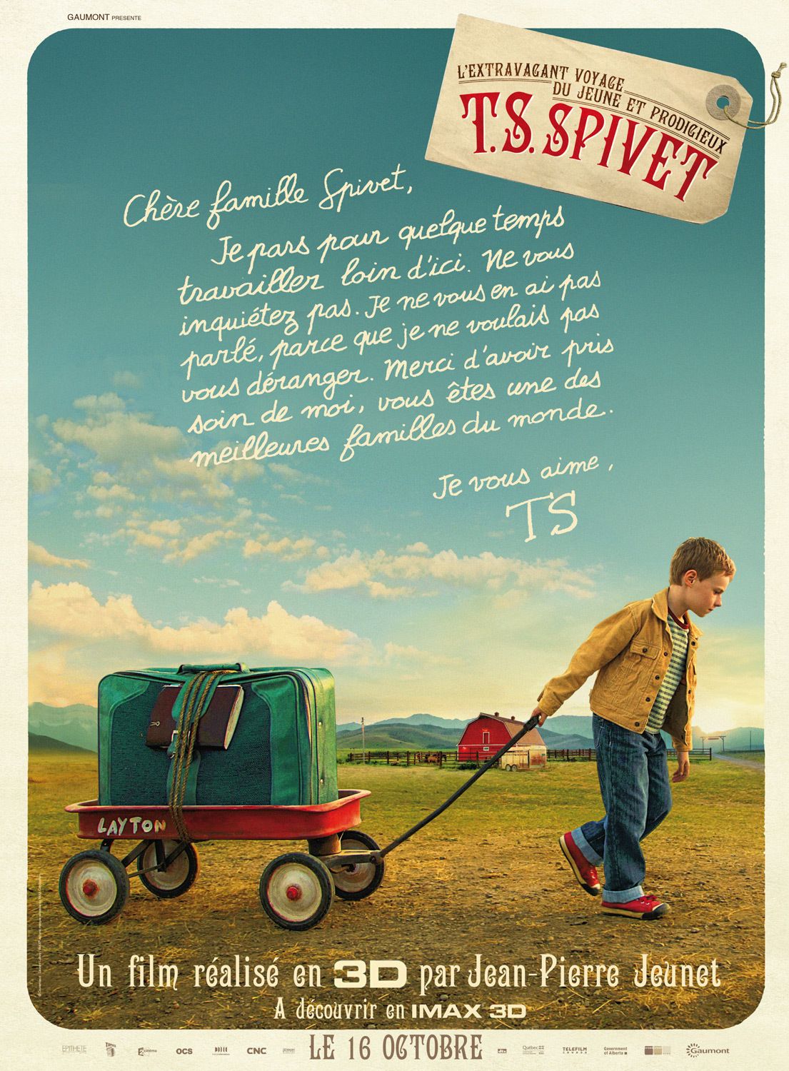 L'extravagant Voyage Du Jeune Et Prodigieux T.s Spivet Affiches, posters et images de L'Extravagant Voyage du... (2013)