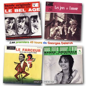 Les premiers 45 tours de Georges Delerue (OST)