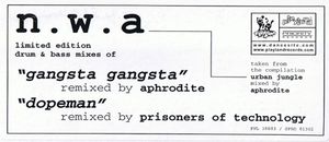 Gangsta Gangsta / Dopeman: Limited Edition Drum & Bass Mixes