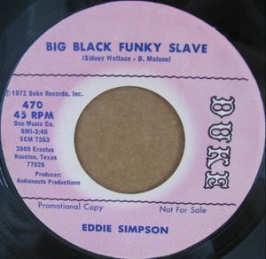Big Black Funky Slave / Lovin' Season (Single)
