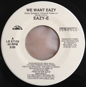 We Want Eazy (remix) / Eazy-Er Said Than Dunn (Single)