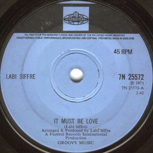 It Must Be Love / To Find Love (Single)