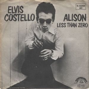 Alison / Less Than Zero (Single)
