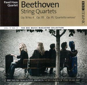 BBC Music, Volume 17, Number 9: String Quartets op. 18 no. 4, op. 135, op. 95
